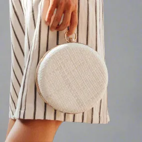 Timeless Elegance: Woven Pandan Hard Clutch