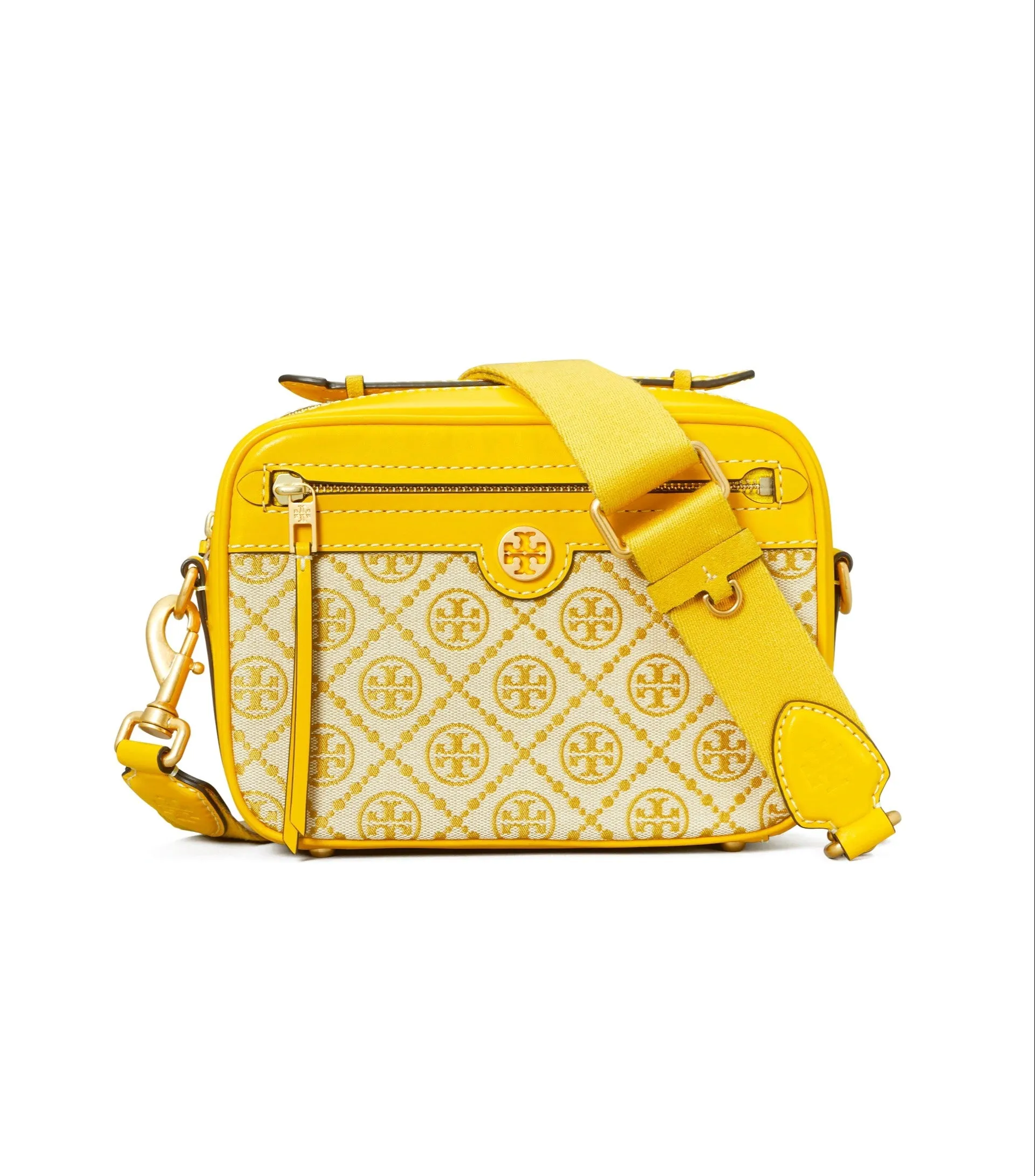 Tory Burch Goldfinch T Monogram Jacquard Camera Bag