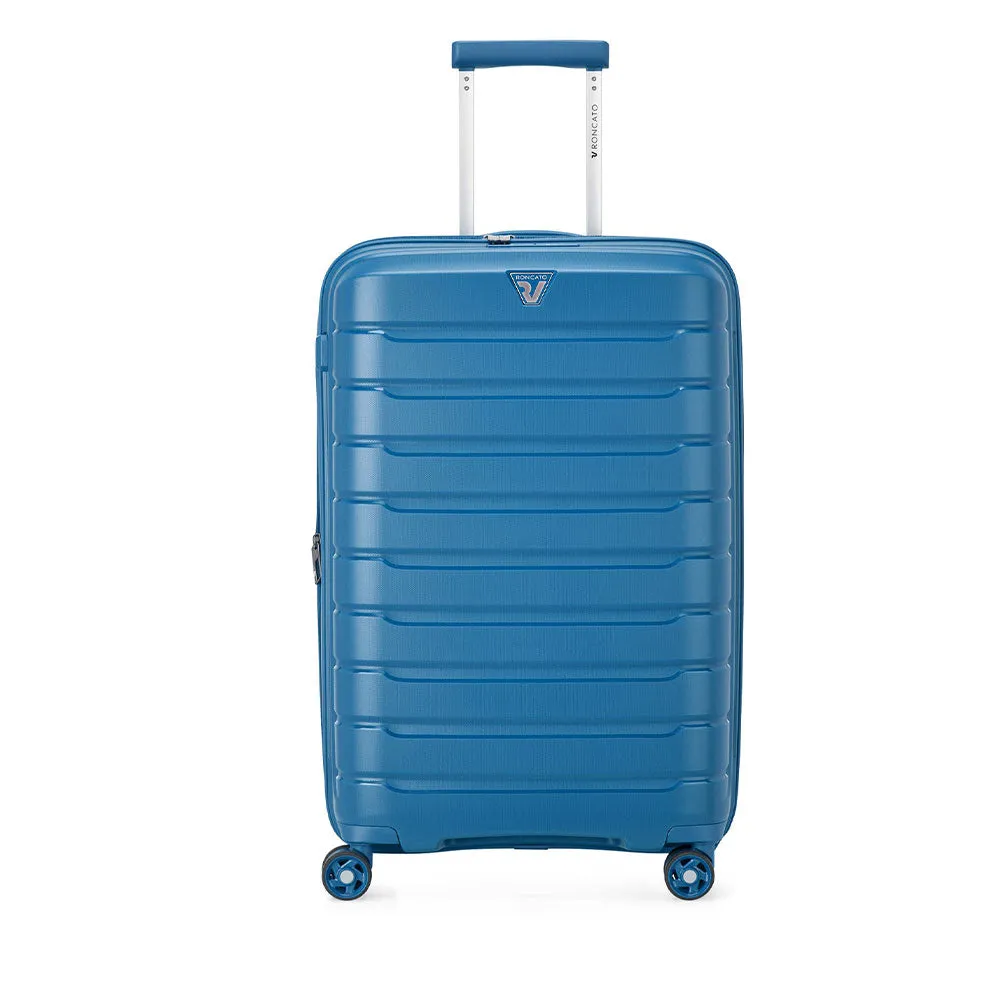 Trolley Medio Espandibile Rigido RONCATO 67 cm 4 Ruote Linea Butterfly Colore Denim