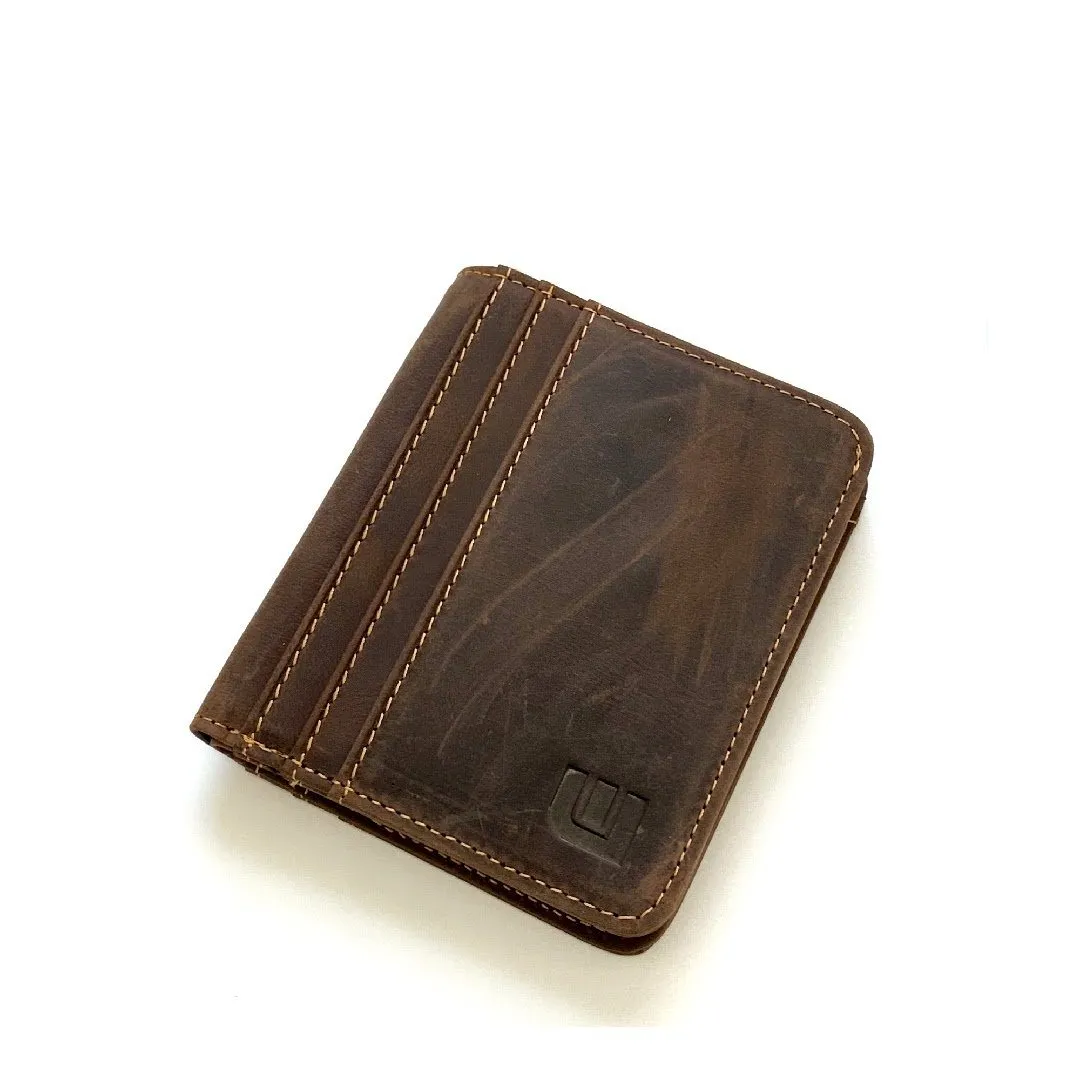 Two ID Bifold Leather Wallet - Heritage TX