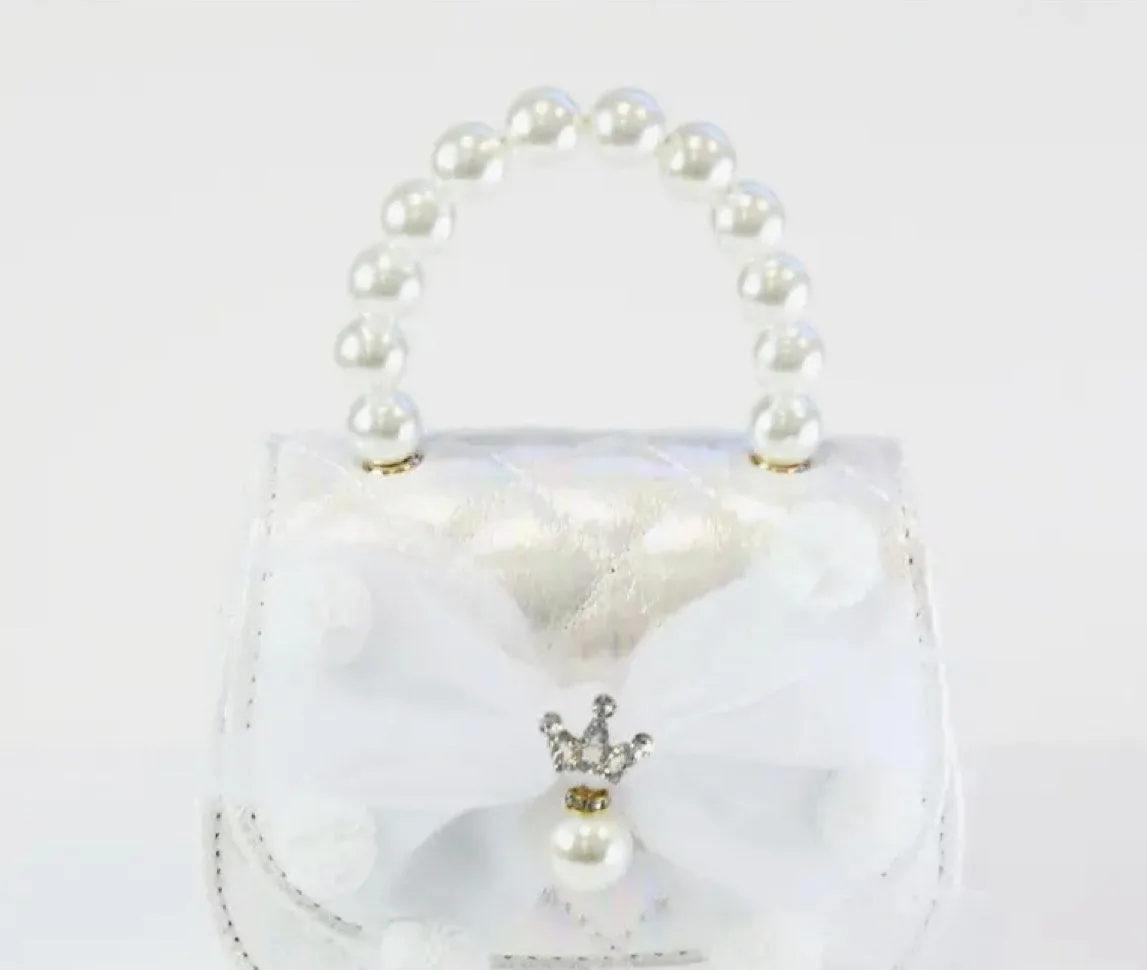 White Pom Pom Purse