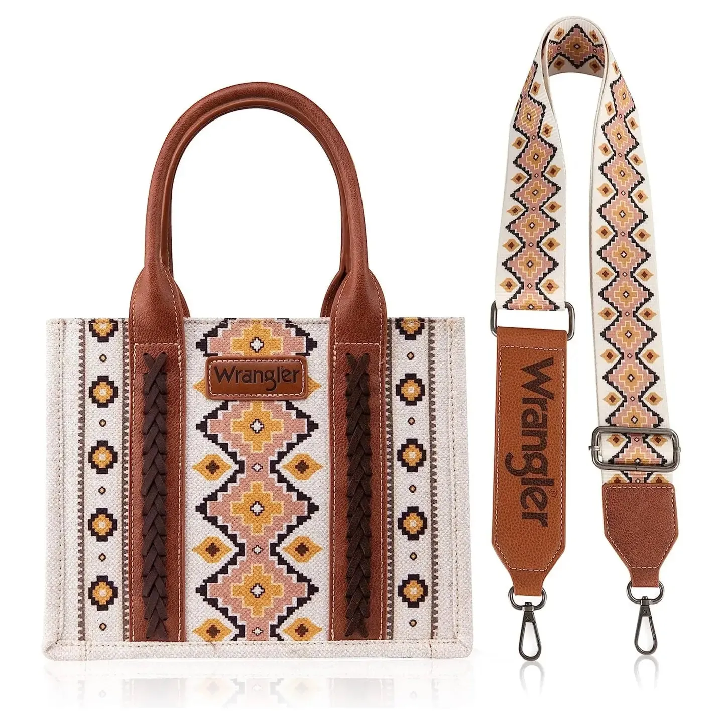 Wrangler Southwestern Print Canvas Tote