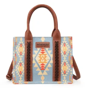 Wrangler Women's Southwestern Dual Sided Print Crossbody/Canvas Tote WG2202-8120SBR