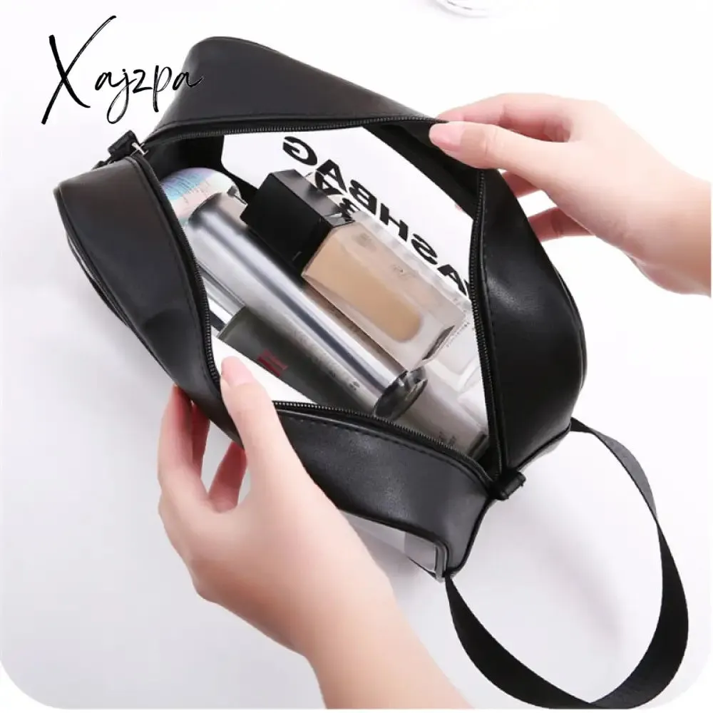 Xajzpa - Women Portable Travel Wash Bag Female Transparent Waterproof Makeup Storage Pouch Large Capacity Cosmetic Organizer Beauty Case