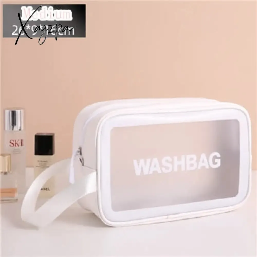 Xajzpa - Women Portable Travel Wash Bag Female Transparent Waterproof Makeup Storage Pouch Large Capacity Cosmetic Organizer Beauty Case