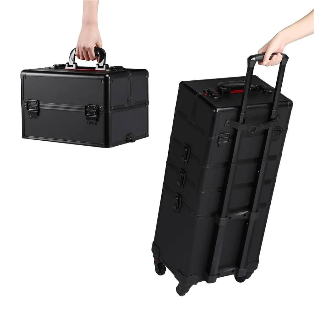 Yaheetech Professional Makeup Train Case 4 In 1