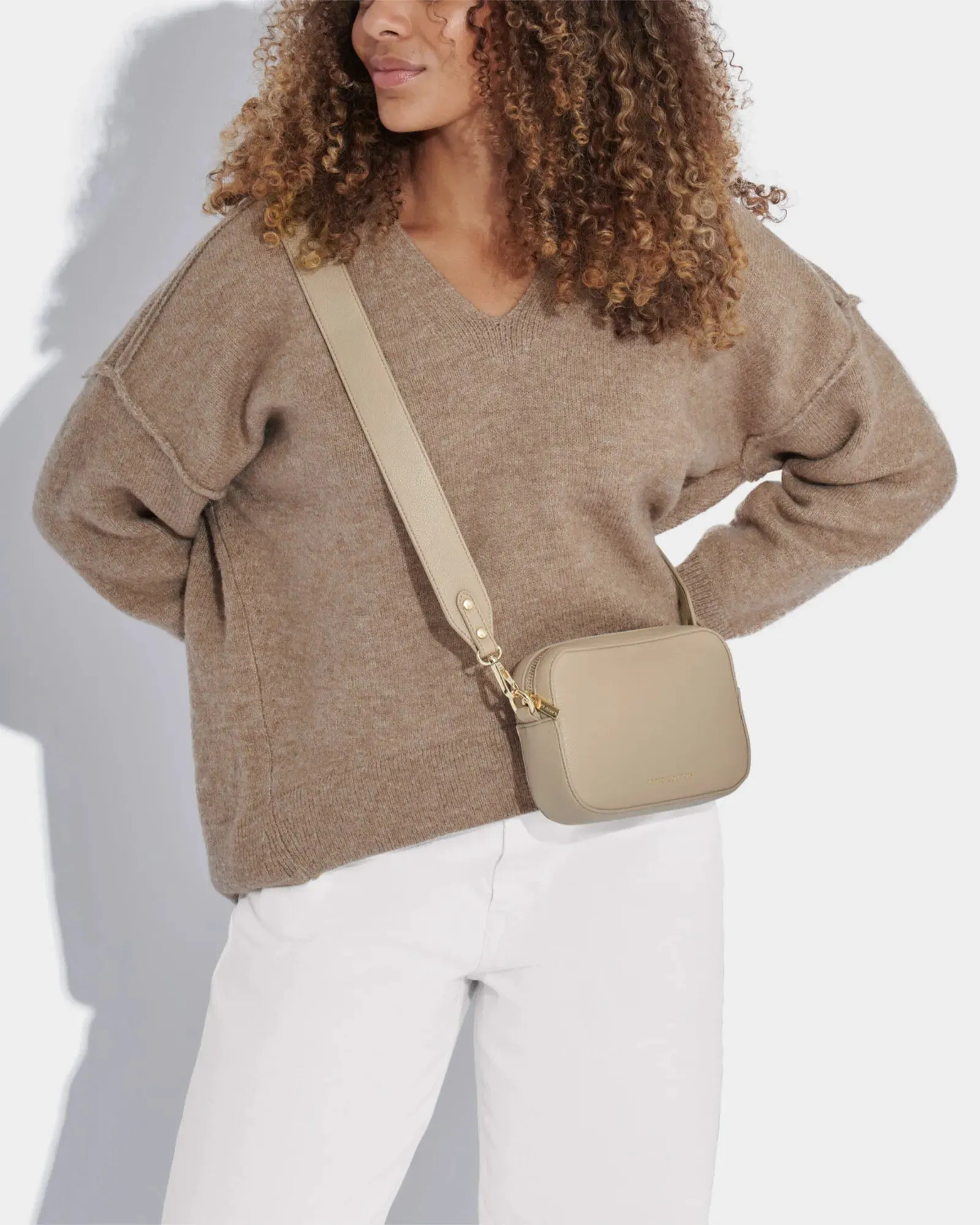 Zana Mini Crossbody Bag - Light Taupe